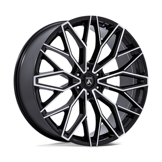 AB050BD24106830 - Asanti Black AB050 Mogul 6 24X10 6X139.7 30mm Gloss Black W Machined Face - Asanti Black Wheels Canada