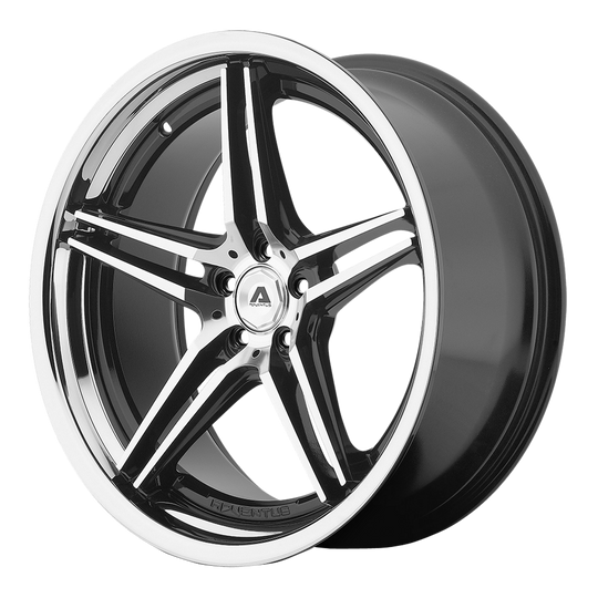 AVS1-20105220MB - Adventus AVS-1 20X10 5X120 20mm Matte Black Milled with SS Lip - Adventus Wheels Canada