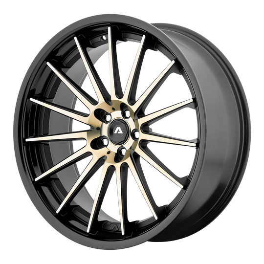 AVS5-20104544TB - Adventus AVS-5 20X10 5X108 44mm Machined Face with Titanium Clear Satin Black Lip - Adventus Wheels Canada