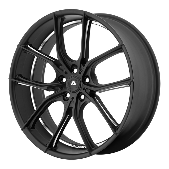 AVX6-20101238SL - Adventus AVX-6 20X10 5X114.3 38mm Matte Black Milled - Adventus Wheels Canada