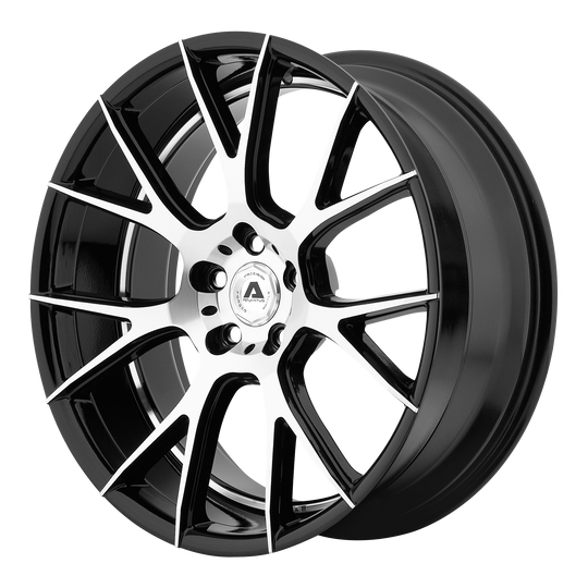 AVX7-20101236SL - Adventus AVX-7 20X10 5X114.3 36mm Gloss Black Machined - Adventus Wheels Canada