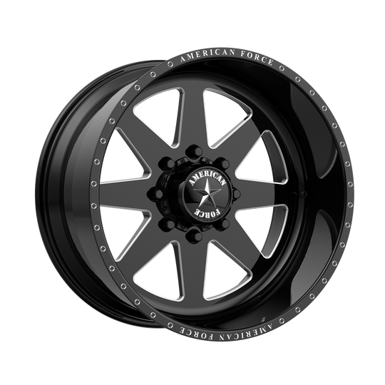 AFTM11G24-2-20 - American Force AFW Independence 24X11 8X180 0mm Gloss Black - American Force Wheels Canada