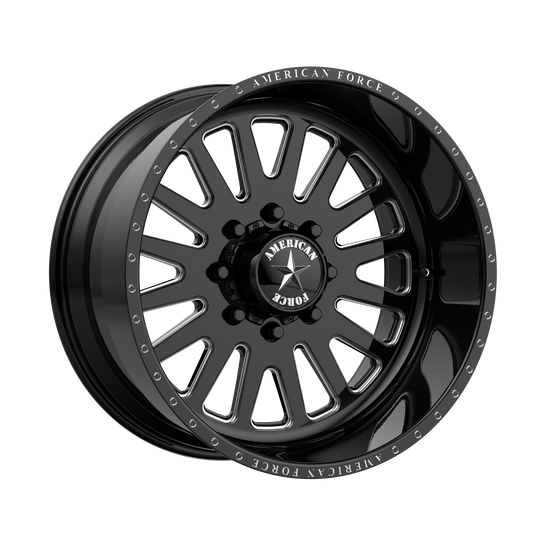 AFTJF20W88-5-21 - American Force AFW Atom 22X12 6X135 -40mm Gloss Black Mill-Mach - American Force Wheels Canada