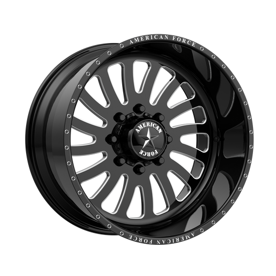 AFTE74RF25-2-20 - American Force AFW 74 Octane SS 20X12 8X170 -40mm Gloss Black Machined - American Force Wheels Canada
