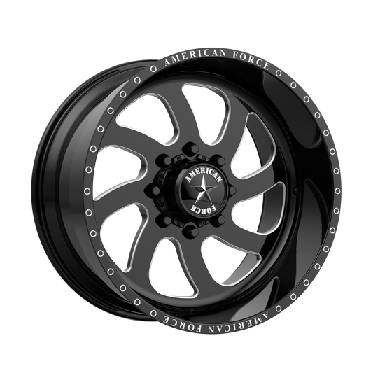 AFTF76RD22-2-20 - American Force AFW Blade 20X14 8X165.1 -73mm Gloss Black - American Force Wheels Canada