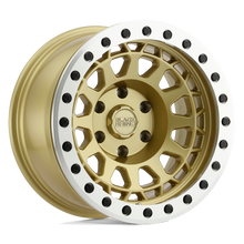 Load image into Gallery viewer, 1785PRM006135L87 - Black Rhino Primm Beadlock 17X8.5 6X135  0mm Matte Gold W/ Machined Ring - Black Rhino Wheels Canada