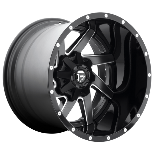 D265242017-43L - Fuel Off-Road D265 Renegade 24X12 8X170 ET -43mm Matte Black Milled - Fuel Off-Road Wheels Canada