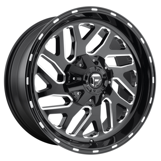 DD5526201745 - Fuel Off-Road FF55 26X12 8X170 ET -51mm Gloss Black Milled - Fuel Off-Road Wheels Canada