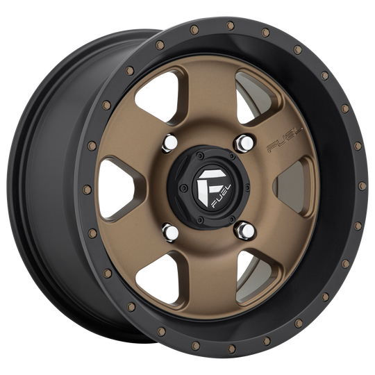 D6171570A544 - Fuel Off-Road D617 Podium 15X7 4X156 13mm Matte Bronze Black Bead Ring - Fuel Off-Road Wheels Canada