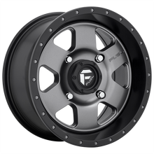 Load image into Gallery viewer, D6191570A644 - Fuel Off-Road D619 Podium 15X7 4X137 13mm Matte Gun Metal Black Bead Ring - Fuel Off-Road Wheels Canada