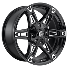 Charger l'image dans la galerie, D62220902650 - Fuel Off-Road D622 Dakar 20X9 5X114.3 / 5X127 1mm Gloss Black Milled - Fuel Off-Road Wheels Canada