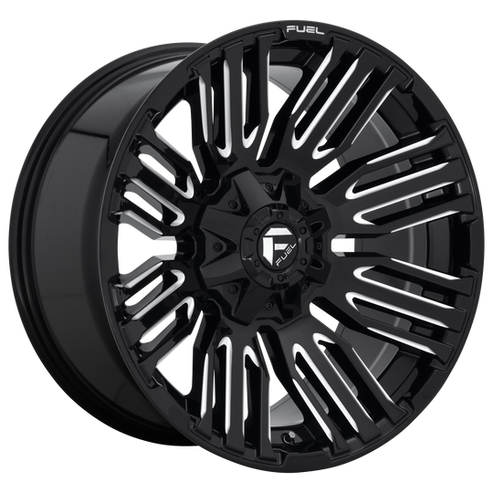 D64920001847 - Fuel Off-Road D649 Schism 20X10 8X180 -18 mm Gloss Black Milled - Fuel Off-Road Wheels Canada