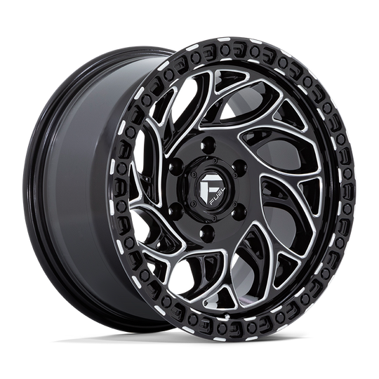 D84017908450 - Fuel Off-Road D840 Runner 17X9 6X139.7 1mm Gloss Black Milled - Fuel Off-Road Wheels Canada
