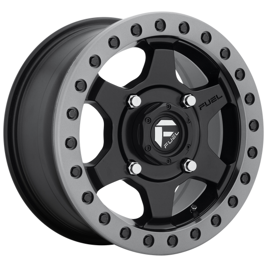 D9141570A660 - Fuel Off-Road D914 Gatling Beadlock 15X7 4X137 55mm Matte Black - Fuel Off-Road Wheels Canada