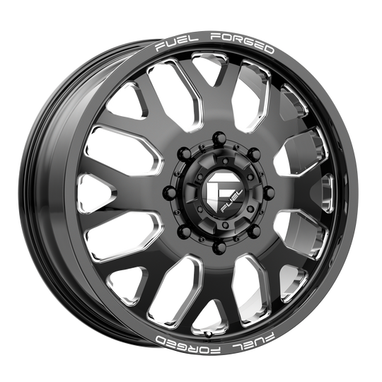 DE1920008D45 - Fuel Off-Road FF19 20X10 8X165.1 ET -25mm Gloss Black Milled - Fuel Off-Road Wheels Canada