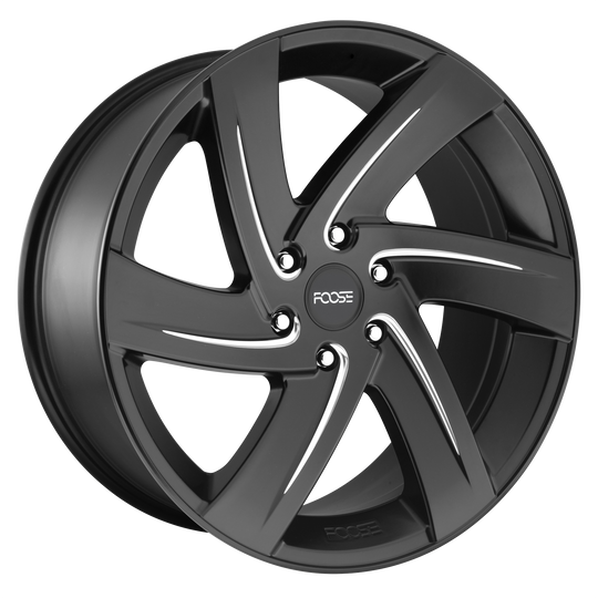 F167229589+30 - Foose F167 Bodine 22X9.5 6X135  30mm Matte Black Milled - Foose Wheels Canada