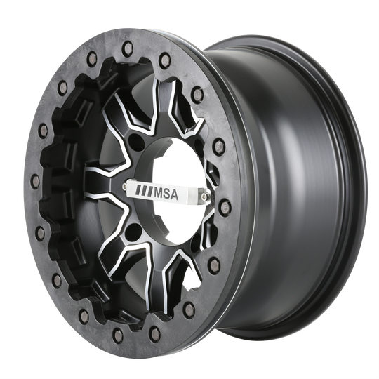 F1-04710 - MSA F1 R-Forged 14X7 4X110  0mm Machined Satin Black - MSA Wheels Canada