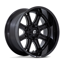 Load image into Gallery viewer, FC853BE20108018N - Fuel Off-Road Darkstar 20X10 8X165.1 -18 mm Gloss Black Milled - Fuel Off-Road Wheels Canada