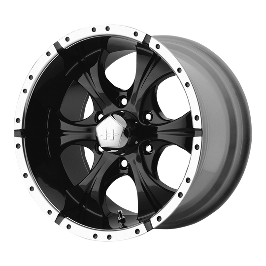 HE7918960318 - Helo HE791 Maxx 18X9 6X139.7  18mm Gloss Black Machined - Helo Wheels Canada