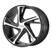 Load image into Gallery viewer, HE90267017342 - Helo HE902 16X7 5X114.3 5X120 42mm Gloss Black Machined - Helo Wheels Canada