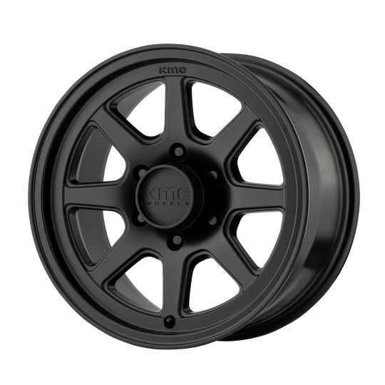 KM30179060718 - KMC KM301 Turbine 17X9 6X139.7  18mm Satin Black - KMC Wheels Canada