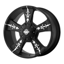 Load image into Gallery viewer, KM66822980718 - KMC KM668 Vandal 22X9 8X165.1  18mm Matte Black With Machined Face - KMC Wheels Canada