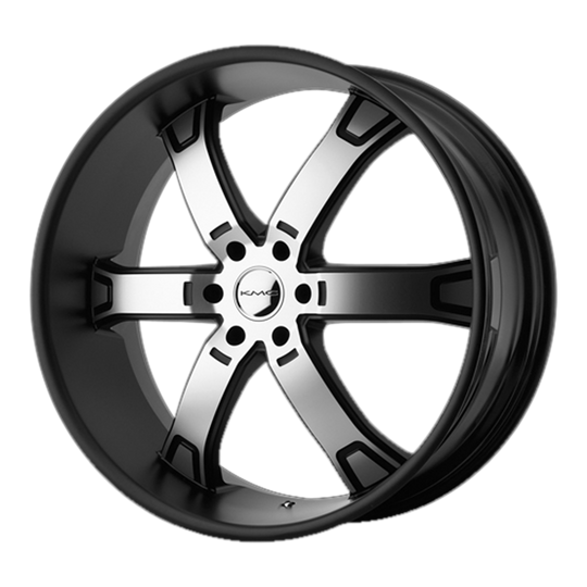 KM67129063530 - KMC KM671 Brodie 20X9 6X135  30mm Matte Black Machined - KMC Wheels Canada