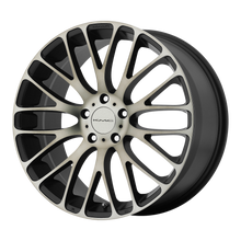 Charger l'image dans la galerie, KM69328512740 - KMC KM693 Maze 20X8.5 5X114.3 40mm Satin Black W Machined Face And Tinted Clear - KMC Wheels Canada