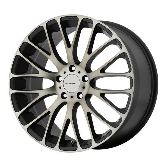 KM69377012745 - KMC KM693 Maze 17X7 5X114.3 45mm Satin Black W Machined Face And Tinted Clear - KMC Wheels Canada