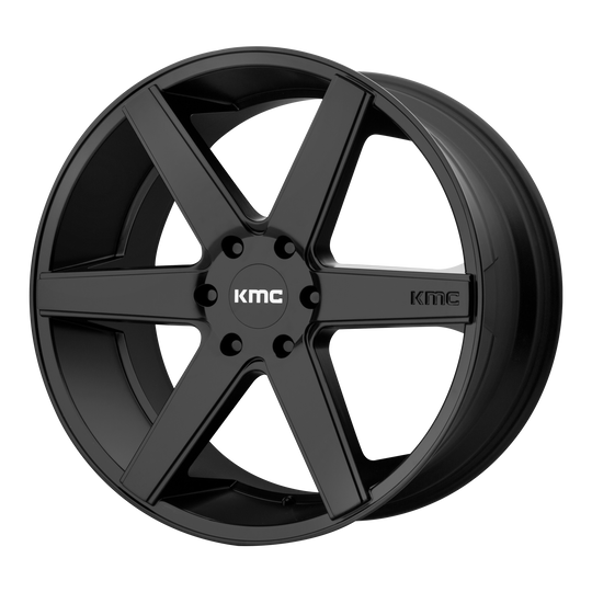 KM70422968730 - KMC KM704 District Truck 22X9 6X139.7  30mm Satin Black - KMC Wheels Canada
