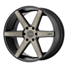 Charger l'image dans la galerie, KM70428577945 - KMC KM704 District Truck 20X8.5 6X120  45mm Matte Black Dark Tint - KMC Wheels Canada