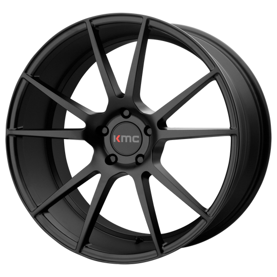 KM70928557725 - KMC KM709 Flux 20X8.5 5X112  25mm Satin Black - KMC Wheels Canada