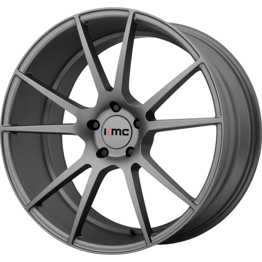 KM70928557935 - KMC KM709 Flux 20X8.5 5X112  35mm Charcoal - KMC Wheels Canada