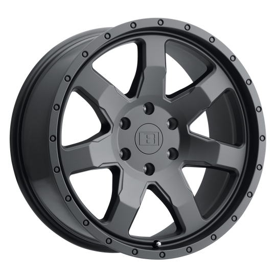 2090SLM095150M10 - Level 8 Slam 20X9 5X150  9mm Matte Black - Level 8 Wheels Canada