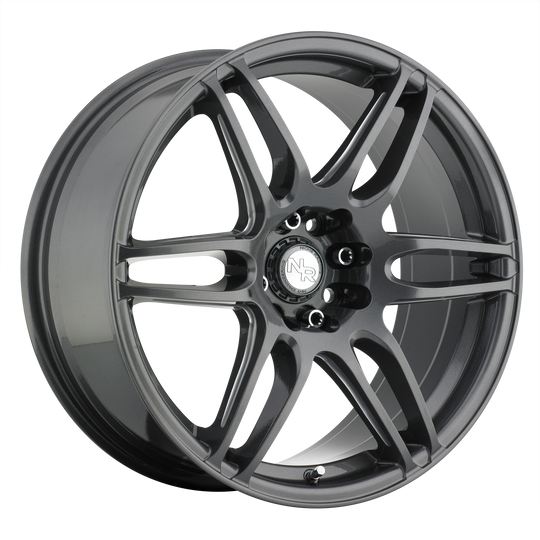 M105188003+40 - Niche M105 NR6 18X8 5X100 5X114.3 40mm Matte Gun Metal - Niche Wheels Canada
