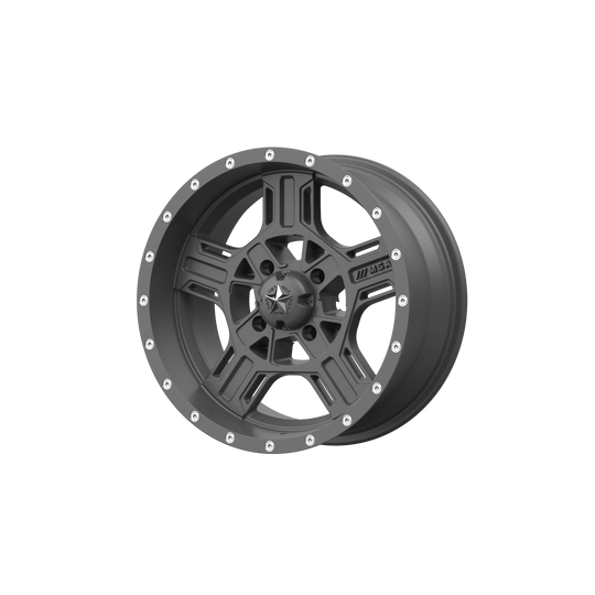 M32-00756G - MSA Offroad M32 Axe 20X7 4X156 0mm Matte Gray - MSA Offroad Wheels Canada