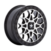 Charger l'image dans la galerie, MA048BD15604038 - MSA M48 Portal Beadlock 15X6 4X110  38mm Gloss Black Machined With Gloss Black Ring - MSA Wheels Canada