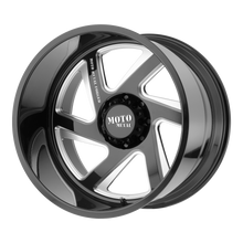 Charger l'image dans la galerie, MO40022400L976NL - Moto Metal MO400 22X14 BLANK -76 mm Gloss Black Milled - Moto Metal Wheels Canada