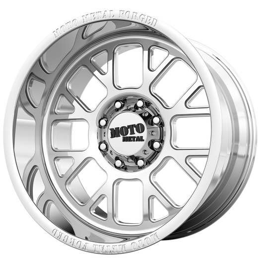 MO40424200M144N - Moto Metal MO404 24X12 BLANK -44 mm Polished - Moto Metal Wheels Canada