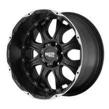 Charger l'image dans la galerie, MO95929068718 - Moto Metal MO959 20X9 6X139.7  18mm Matte Black Machined - Moto Metal Wheels Canada