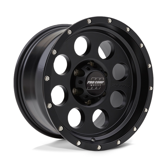 PXA5045-7982 - Pro Comp PA45 Proxy 17X9 8X165.1 -6mm Satin Black - Pro Comp Wheels Canada