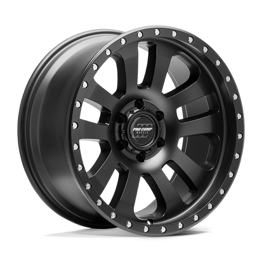 PXA7046-7983 - Pro Comp PA46 Prodigy 17X9 6X139.7 -6mm Matte Black - Pro Comp Wheels Canada