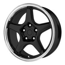 Load image into Gallery viewer, 103B-796156 - Performance Replicas PR103 17X9.5 5X120.65  56mm Gloss Black/Machined Lip - Performance Replicas Wheels Canada