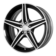 Load image into Gallery viewer, 115B-994438 - Performance Replicas PR115 19X9.5 5X112  38mm Gloss Black/Machined Spokes And Lip - Performance Replicas Wheels Canada