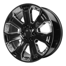 Charger l'image dans la galerie, 162GC-2415830 - Performance Replicas PR162 24X10 6X139.7  30mm Gloss Black With Chrome Accents - Performance Replicas Wheels Canada