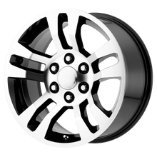 Load image into Gallery viewer, 175BM-885824 - Performance Replicas PR175 18X8 6X139.7  24mm Gloss Black Machined - Performance Replicas Wheels Canada