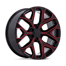 Load image into Gallery viewer, 177MR-295824 - Performance Replicas PR177 20X9 6X139.7  24mm Gloss Black Red Milled - Performance Replicas Wheels Canada