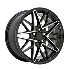 Load image into Gallery viewer, 1880RDC385D04B72 - Ruff Clutch 18X8 5X114.3 / 5X100 38mm Gloss Black W/ Machined Face - Ruff Wheels Canada