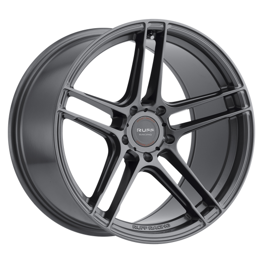 1810RST255114G76 - Ruff RS1 18X10 5X114.3  25mm Gloss Gunmetal - Ruff Wheels Canada