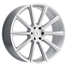 Load image into Gallery viewer, 2495ZUS155115S76 - Status Zeus 24X9.5 5X115  15mm Silver W/ Brushed Face - Status Wheels Canada